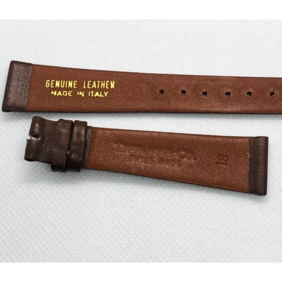 Tiffany & Co Genuine Brown Leather 18mm main image 4